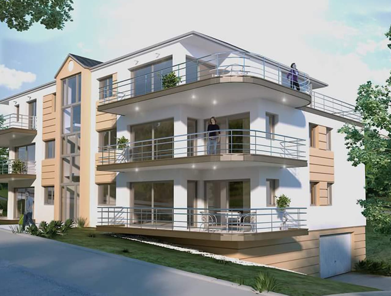 Mehrfamilienhaus Mit Grossen Terassen mehrfamilienhaus mit grossen terassen
